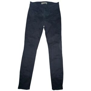 Abercrombie &Fitch Women's Size 25 (0) Navy‎ Denim Pants Snap Pockets And Ankles